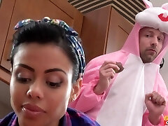 Canela Flesh & Lutro Steel in Latina Maid For Easter - FakehubOriginals Canela Flesh & Lutro Steel in Latina Maid For Easter - FakehubOriginals