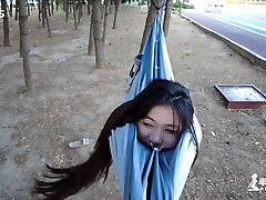 Chinese Restrain Bondage - Awkward Public Bondage