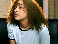 Ebony teenager rammed rough