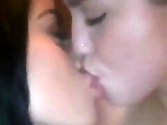 Victoria June and Alina Lopez Kissing