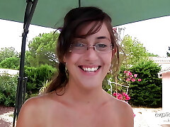 Pornography casting of a French teen by the pool, deep throat, sex, fist-fucking. Complete version