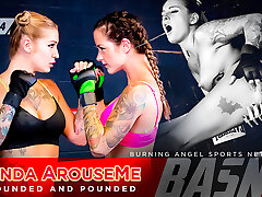 Joanna Angel & Kleio Valentien & Small Forearms in Ronda ArouseMe - Round 4 Scene
