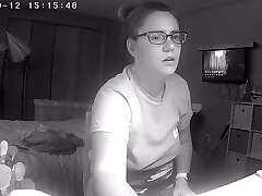 Teen Slut Skips Homework to Fuck Her Pussy to Lesbian Porno