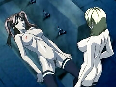 Big-titted hentai sex siren gets double fucked rock hard in close-up