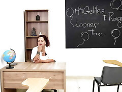 A Milf and a student - Sccisoring - Professor and Nubiles - Min Galilea ft Roxana Caputo