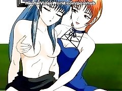 Lesbian and str8 anime sex with a housemaid