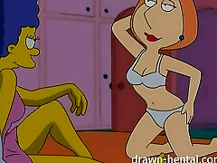 Lesbo Manga Porn - Marge Simpson and Lois Griffin
