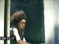 Ebony underwater in Tank