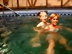 3 italian teenies in the pool