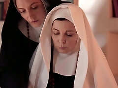 2 nefarious mature nuns are licking and munching each others pussies