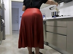 my stepmother's red skirt hardened my manhood.