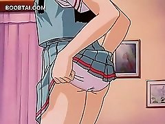 Ash-blonde anime porn lesbian making out with a cute girl