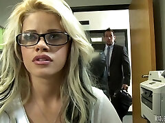 If the gorgeous, glasses dressed in, blonde secretary Jessa Rhodes, got a job in