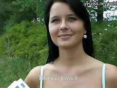 Big tits Eurobabe Mia plowed for money