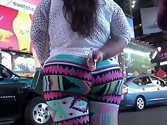 Big ass and thick thighs in stretch pants