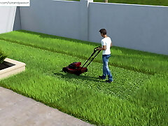 AWAM - Sam helped Sophia with the Lawn and got a excellent sight