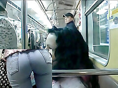 Blue hawt denim on brunette hair honey