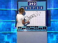 Gameshow Assistant Draws a Hard-on on Live TV
