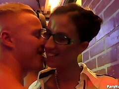 Insatiable ladies went to a random party to have fuck-a-thon with handsome guys they meet there