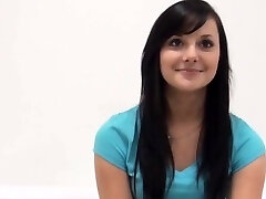 Nude casting for super cute black-haired Renata Nude casting for super cute black-haired Renata