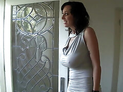 Alia Janine throws the salads of Christian as he plows her
