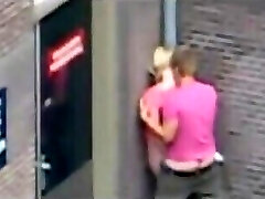 Real street bang-out in Amsterdam