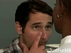 Nailing my busty ebony teacher in missionary position Nailing my busty ebony teacher in missionary position