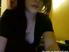 Such a cute and sexy emo teen chick getting facial from her beau Such a cute and sexy emo teen chick getting facial from her beau
