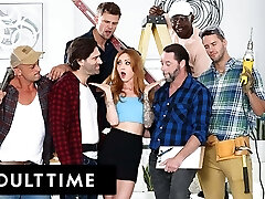 成人时间-肯德拉科尔's得到Gangbanged由建筑工人! 气密TP和硬核DP！