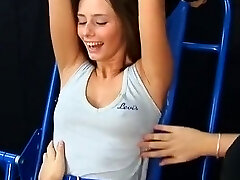 Kittling on the blue machine