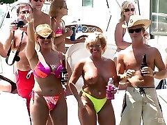 Lots of shameless bitches are anxious to demonstrate their breasts outdoors