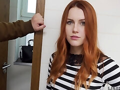 Redhead sweetie Charlie Red gives a dt and gets fucked hard