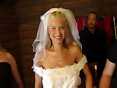 Gangbang with enormous busty bride Part 1