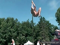 Fat brunette fuckslut goes crazy showing part6