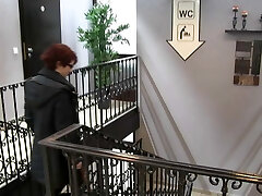 Sylvie gets screwed in public at the TruckStop