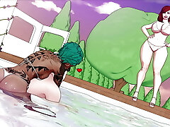 迪瓦恩脚跟-（PT09）-泳池时间！!!