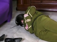 Asian Soldier Girls Tied