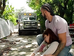 Jenna Starr & Roxie Sinner having fun during FFM three way Jenna Starr & Roxie Sinner having fun during FFM three way