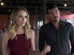 Tasty babe Kyler Quinn riding a black cock in front of her Bf