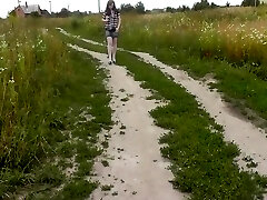 Golden Rain. Pissing Outdoors Pees Thrilled Milf Natural Tits