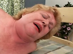 Fat granny Alice B gets her ugly pussy mercilessly plowed