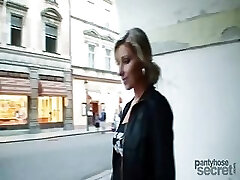 Nylon lovers having unholy pantyhose sex
