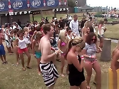 Raunchy babes have fun in the bare
