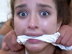 WE ALMOST BROKE HER - Barely 18 Teen Turned Into A Jizz Licking Whore