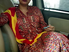 First-ever time she rides my dick in car Public sex Indian desi Girl saara plumbed very rock-hard in car