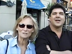 Eve's hubby observes her receive drilled by her 1st darksome strapon