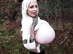 Chubby Blonde MILF Showing Her Big Boobs