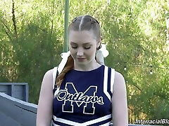 Ardent and adorable sporty cheerleader Arietta Adams in kinky conversation xxx vid
