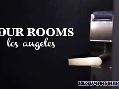 迷人的女同性恋者挂钩后的俱乐部