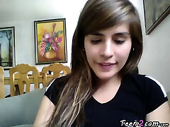 Teen masturbates front the webcam Teen masturbates front the webcam